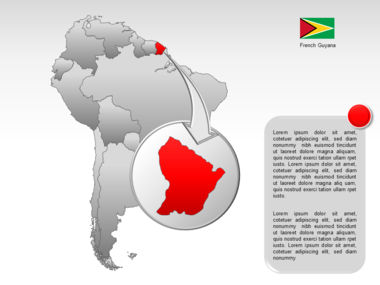 South America PowerPoint Map, スライド 15, 00011, プレゼンテーションテンプレート — PoweredTemplate.com