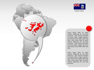 South America PowerPoint Map, スライド 23, 00011, プレゼンテーションテンプレート — PoweredTemplate.com
