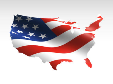 The USA PowerPoint Map, Folie 9, 00012, Präsentationsvorlagen — PoweredTemplate.com