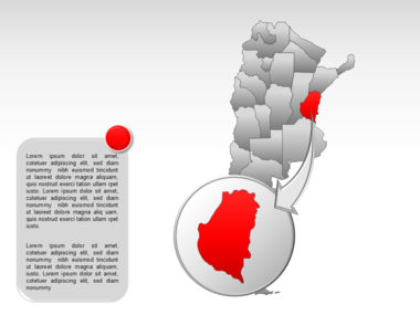阿根廷PowerPoint地图, 幻灯片 14, 00015, 演示模板 — PoweredTemplate.com