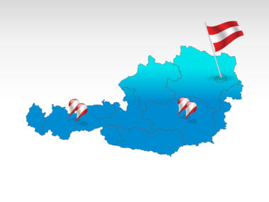 Austria PowerPoint Map, PowerPointテンプレート, 00017, プレゼンテーションテンプレート — PoweredTemplate.com