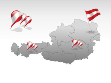 Austria mapa de PowerPoint, Diapositiva 4, 00017, Plantillas de presentación — PoweredTemplate.com