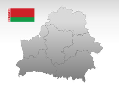 Belarus PowerPoint Map, Slide 10, 00018, Templat Presentasi — PoweredTemplate.com