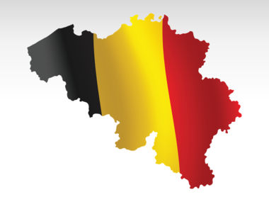 Belgium PowerPoint Map, Folie 9, 00019, Präsentationsvorlagen — PoweredTemplate.com