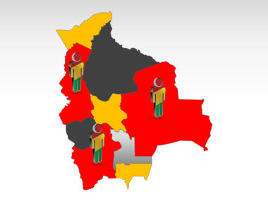 Bolivia PowerPoint Map, Slide 11, 00020, Templat Presentasi — PoweredTemplate.com