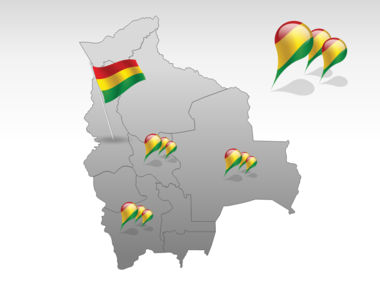 Bolivia PowerPoint Map, Folie 4, 00020, Präsentationsvorlagen — PoweredTemplate.com