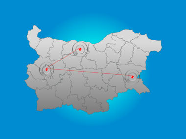 保加利亚PowerPoint地图, 幻灯片 6, 00022, 演示模板 — PoweredTemplate.com