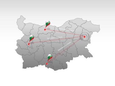 Mapa do PowerPoint - bulgária, Deslizar 7, 00022, Modelos de Apresentação — PoweredTemplate.com