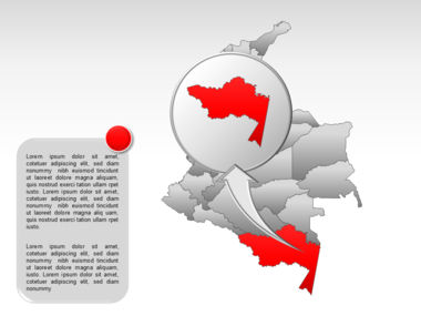 哥伦比亚PowerPoint地图, 幻灯片 14, 00024, 演示模板 — PoweredTemplate.com