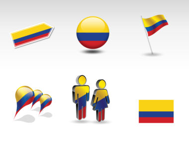 Colombia PowerPoint Map, Slide 8, 00024, Presentation Templates — PoweredTemplate.com