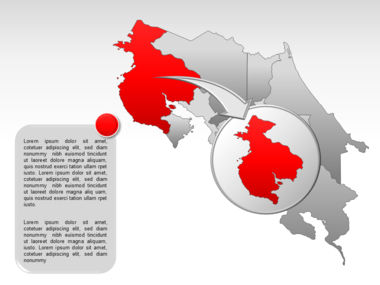 Costa Rica PowerPoint Map, Folie 13, 00025, Präsentationsvorlagen — PoweredTemplate.com