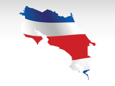 Costa Rica PowerPoint Map, スライド 9, 00025, プレゼンテーションテンプレート — PoweredTemplate.com
