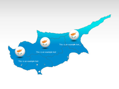 Carte PowerPoint de Chypre, Diapositive 12, 00027, Modèles de présentations — PoweredTemplate.com