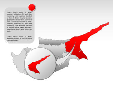 Cyprus PowerPoint Kaart, Dia 14, 00027, Presentatie Templates — PoweredTemplate.com