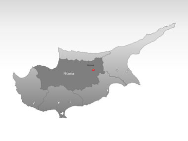 Cyprus PowerPoint Map, Folie 3, 00027, Präsentationsvorlagen — PoweredTemplate.com