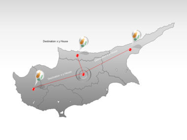 Cyprus PowerPoint Map, Slide 7, 00027, Templat Presentasi — PoweredTemplate.com