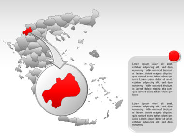 Greece PowerPoint Map, スライド 14, 00029, プレゼンテーションテンプレート — PoweredTemplate.com