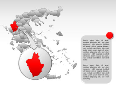 Greece PowerPoint Map, Slide 15, 00029, Modelli Presentazione — PoweredTemplate.com