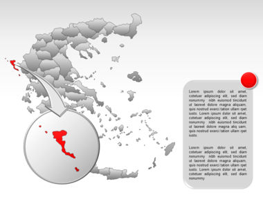 Greece PowerPoint Map, スライド 17, 00029, プレゼンテーションテンプレート — PoweredTemplate.com