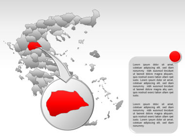 Greece PowerPoint Map, スライド 18, 00029, プレゼンテーションテンプレート — PoweredTemplate.com