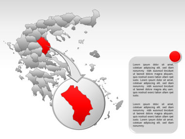 Greece PowerPoint Map, スライド 20, 00029, プレゼンテーションテンプレート — PoweredTemplate.com