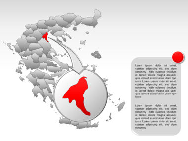 希腊PowerPoint地图, 幻灯片 21, 00029, 演示模板 — PoweredTemplate.com