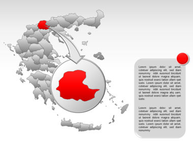 Greece PowerPoint Map, スライド 26, 00029, プレゼンテーションテンプレート — PoweredTemplate.com