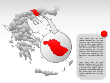 Greece PowerPoint Map, Slide 28, 00029, Templat Presentasi — PoweredTemplate.com