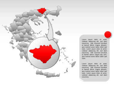 Greece PowerPoint Map, スライド 29, 00029, プレゼンテーションテンプレート — PoweredTemplate.com