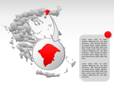Greece PowerPoint Map, スライド 31, 00029, プレゼンテーションテンプレート — PoweredTemplate.com