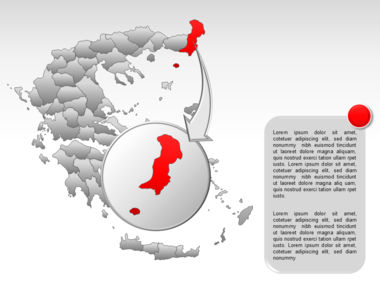 Greece PowerPoint Map, スライド 33, 00029, プレゼンテーションテンプレート — PoweredTemplate.com