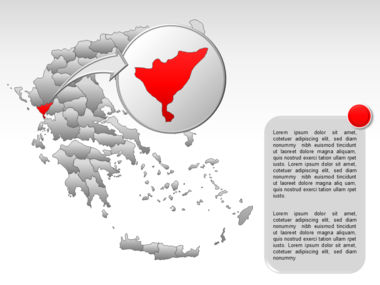 Greece PowerPoint Map, スライド 34, 00029, プレゼンテーションテンプレート — PoweredTemplate.com