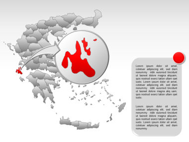 希腊PowerPoint地图, 幻灯片 36, 00029, 演示模板 — PoweredTemplate.com