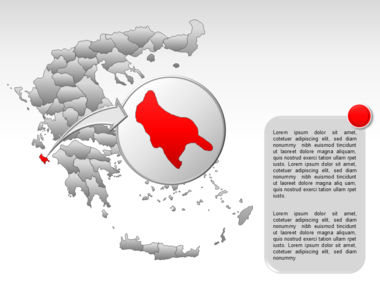 Greece PowerPoint Map, Slide 37, 00029, Presentation Templates — PoweredTemplate.com