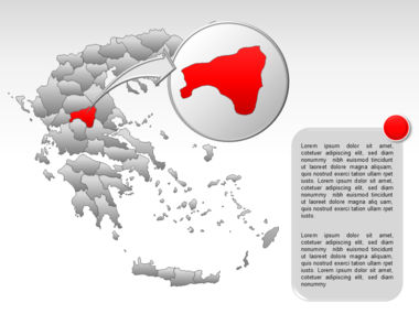 Greece PowerPoint Map, スライド 39, 00029, プレゼンテーションテンプレート — PoweredTemplate.com