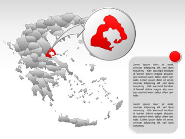 Greece PowerPoint Map, Slide 42, 00029, Templat Presentasi — PoweredTemplate.com