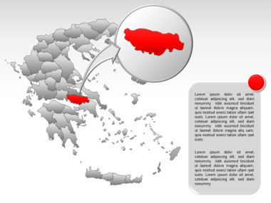 Greece PowerPoint Map, スライド 46, 00029, プレゼンテーションテンプレート — PoweredTemplate.com