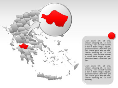 希腊PowerPoint地图, 幻灯片 49, 00029, 演示模板 — PoweredTemplate.com