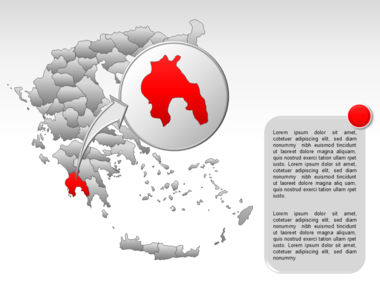Greece PowerPoint Map, スライド 53, 00029, プレゼンテーションテンプレート — PoweredTemplate.com