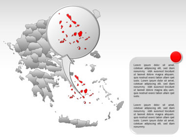 Greece PowerPoint Map, スライド 59, 00029, プレゼンテーションテンプレート — PoweredTemplate.com