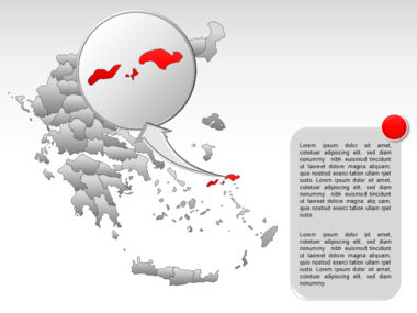 Greece PowerPoint Map, スライド 61, 00029, プレゼンテーションテンプレート — PoweredTemplate.com