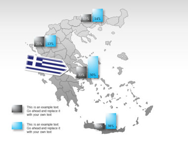 Greece PowerPoint Map, スライド 65, 00029, プレゼンテーションテンプレート — PoweredTemplate.com