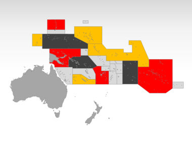 Oceania PowerPoint Map, Slide 9, 00031, Presentation Templates — PoweredTemplate.com