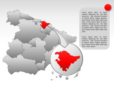 西班牙PowerPoint地图, 幻灯片 16, 00032, 演示模板 — PoweredTemplate.com
