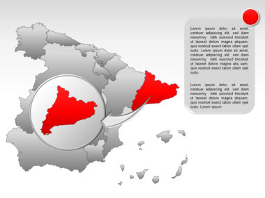 西班牙PowerPoint地图, 幻灯片 25, 00032, 演示模板 — PoweredTemplate.com