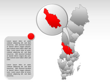 Carte PowerPoint de Suède, Diapositive 18, 00033, Modèles de présentations — PoweredTemplate.com