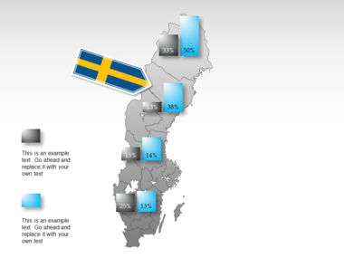 Sweden PowerPoint Map, Slide 35, 00033, Templat Presentasi — PoweredTemplate.com