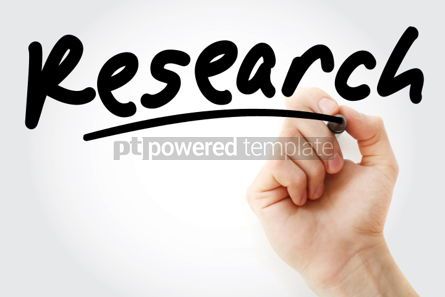 Business: Hand writing RESEARCH with marker #01751 Photo