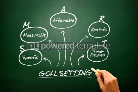 Business: Hand drawn vector Smart goal setting diagram chart shapes on bl #02642 Free Photo