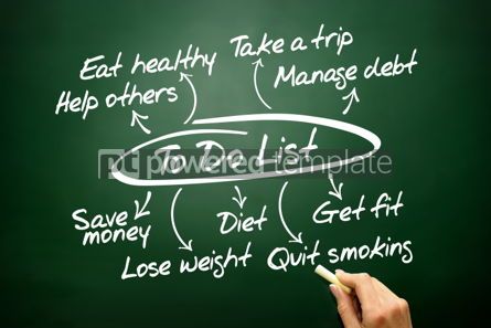 Business: Hand drawn TO DO LIST flow chart business concept on blackboard #02694 Free Photo